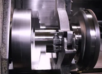 large diameter shaft turning